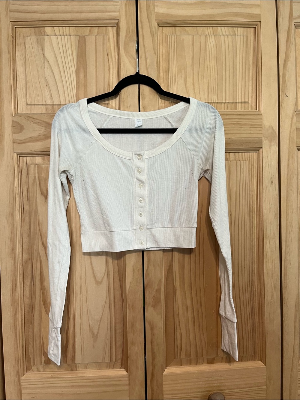 Old Navy Henley Long Sleeve Button-Up Top
